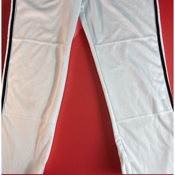 Baseball Pants Adult Small Open Bottom Loose Fit White Black Champro - Picture 3 of 16